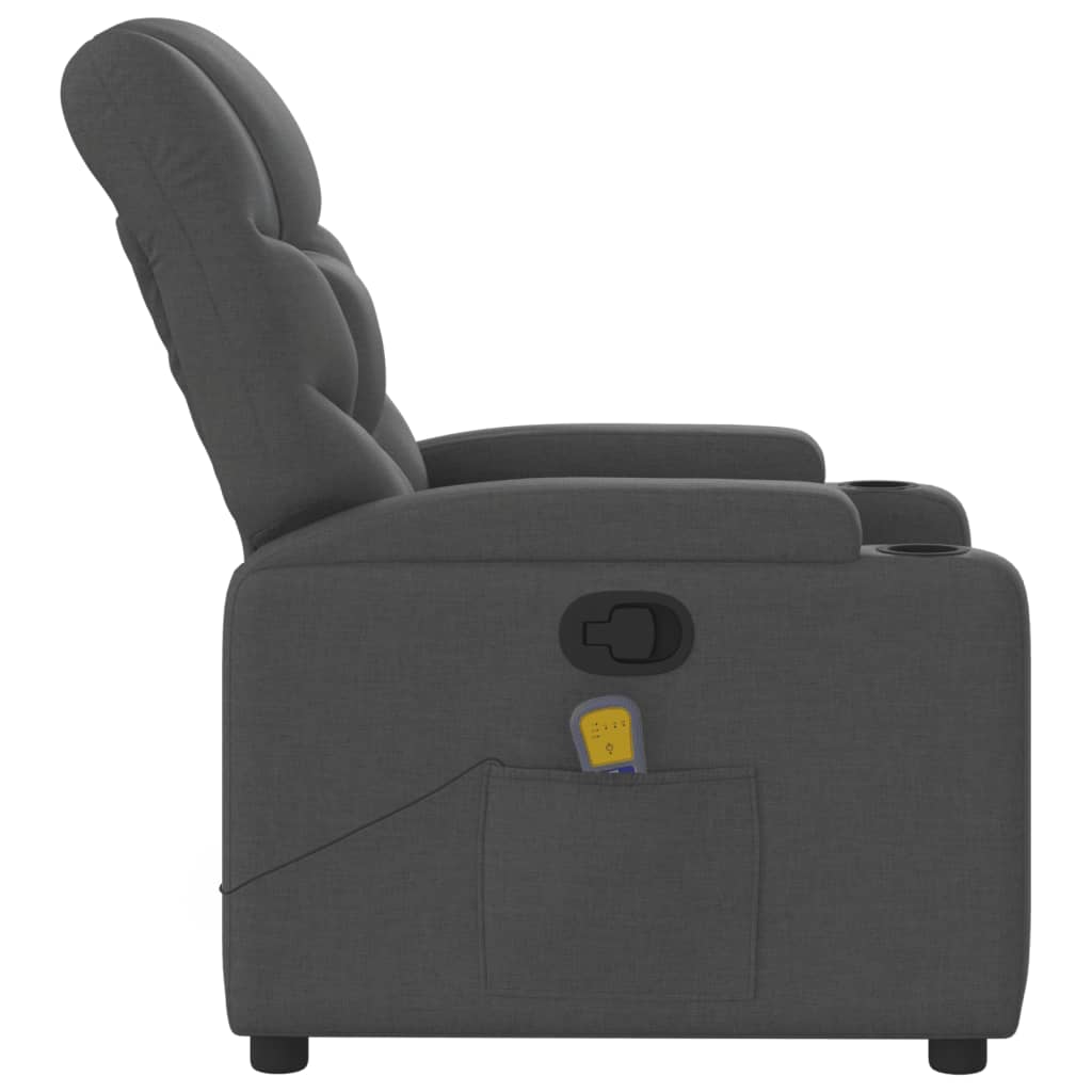 Massagestoel verstelbaar stof donkergrijs is nu te koop bij PeponiXL, paradijselijk wonen!