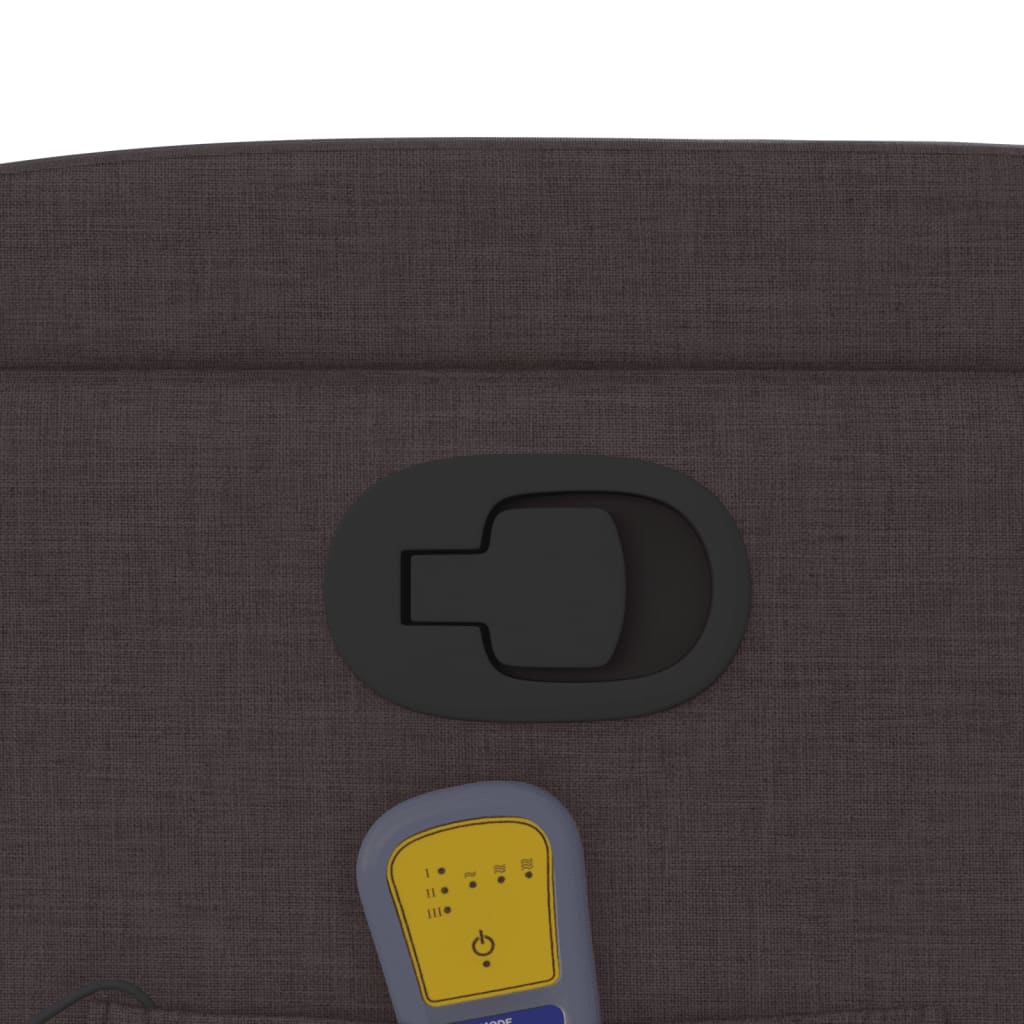 Massagestoel verstelbaar stof donkerbruin is nu te koop bij PeponiXL, paradijselijk wonen!