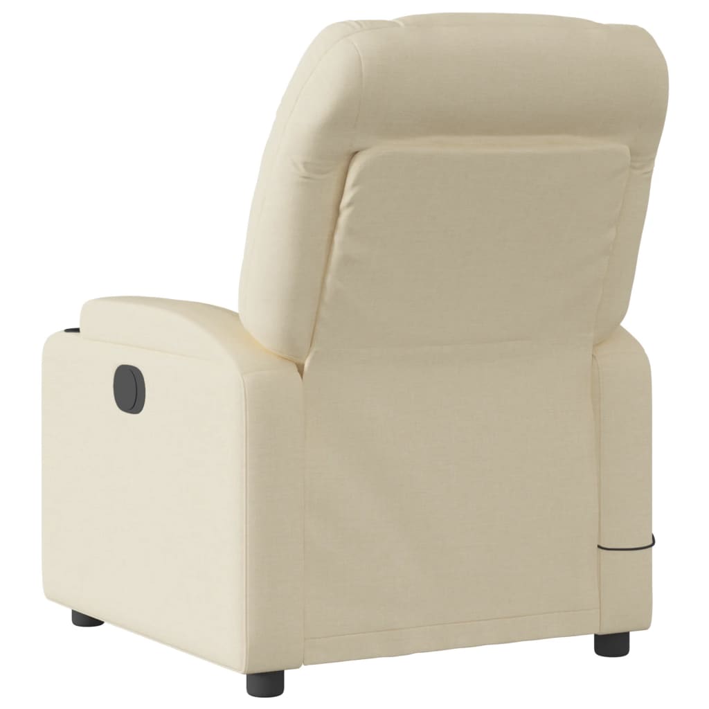 Massagestoel verstelbaar stof crèmekleurig is nu te koop bij PeponiXL, paradijselijk wonen!