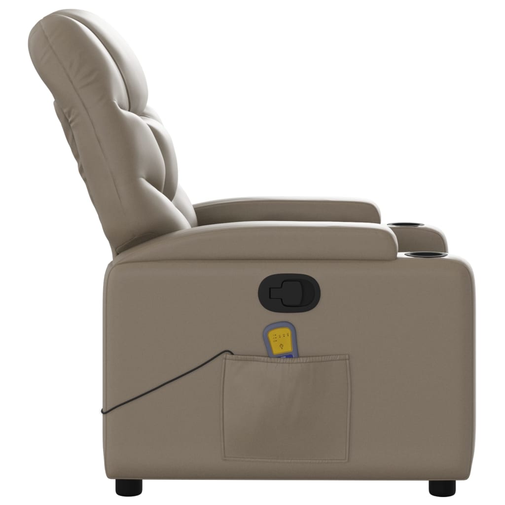 Massagestoel verstelbaar kunstleer cappuccinokleurig is nu te koop bij PeponiXL, paradijselijk wonen!