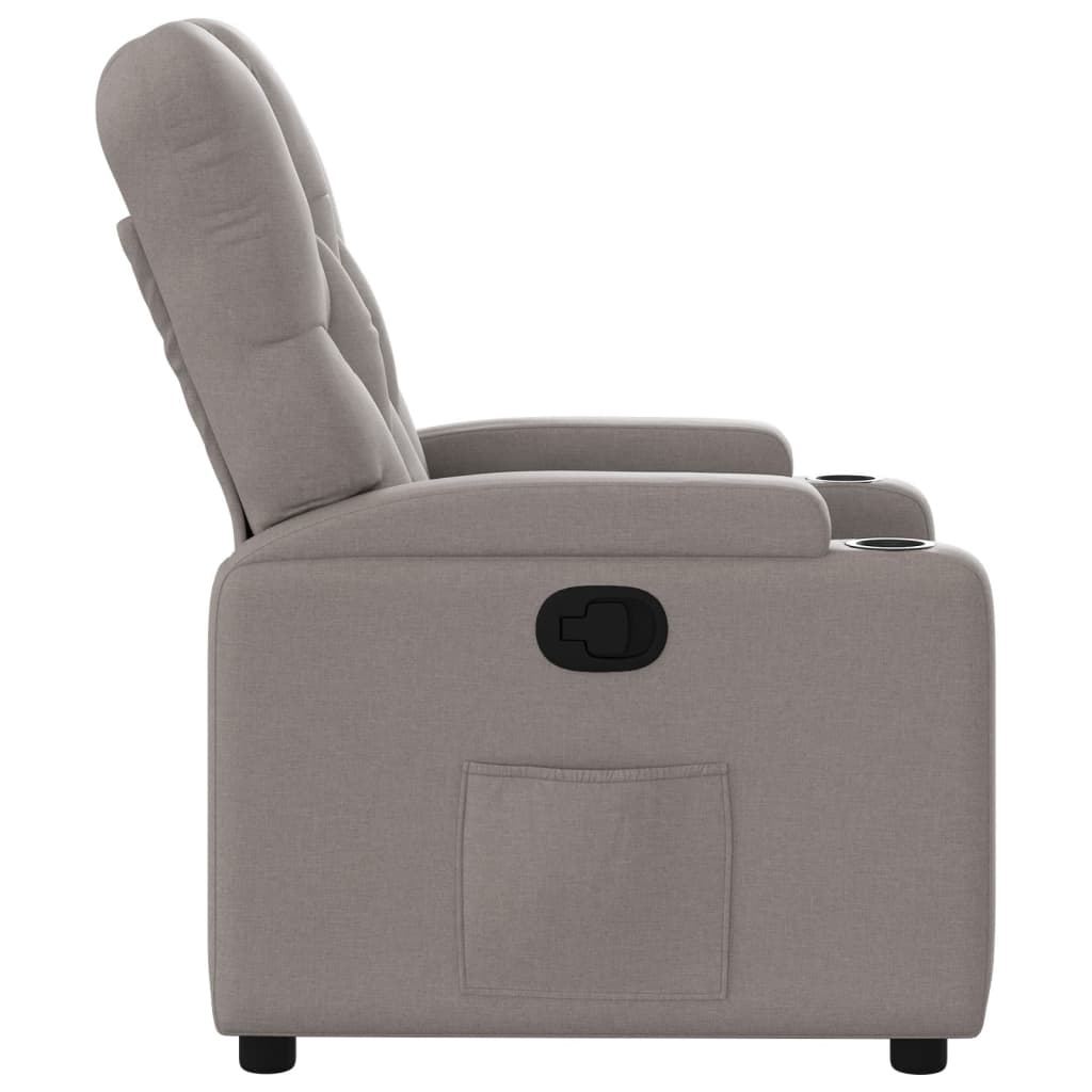 Fauteuil verstelbaar stof taupe is nu te koop bij PeponiXL, paradijselijk wonen!