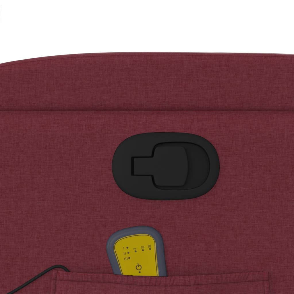 Massagestoel verstelbaar stof wijnrood is nu te koop bij PeponiXL, paradijselijk wonen!