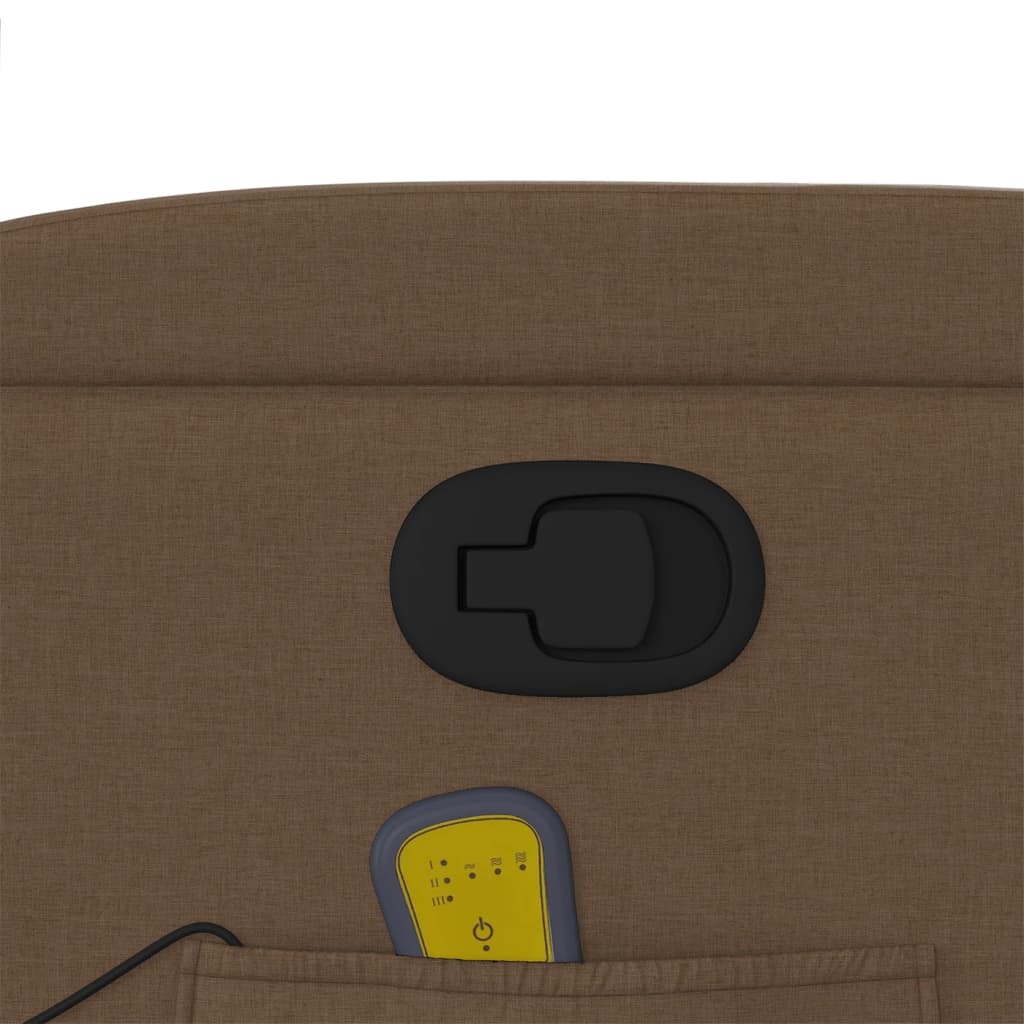 Massagestoel verstelbaar stof bruin is nu te koop bij PeponiXL, paradijselijk wonen!