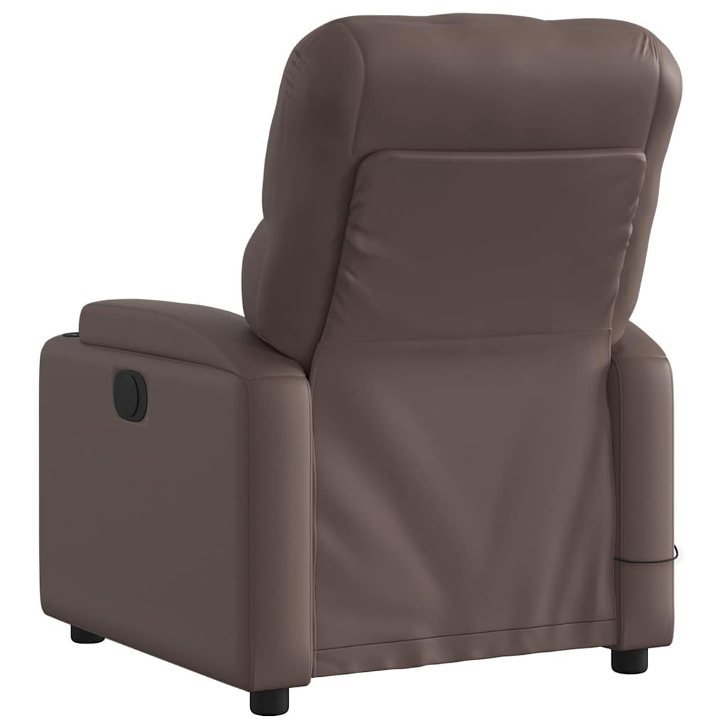 Massagestoel verstelbaar kunstleer bruin is nu te koop bij PeponiXL, paradijselijk wonen!