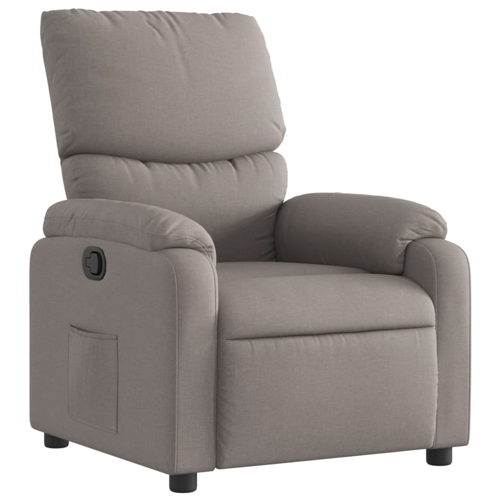 Fauteuil verstelbaar stof taupe is nu te koop bij PeponiXL, paradijselijk wonen!