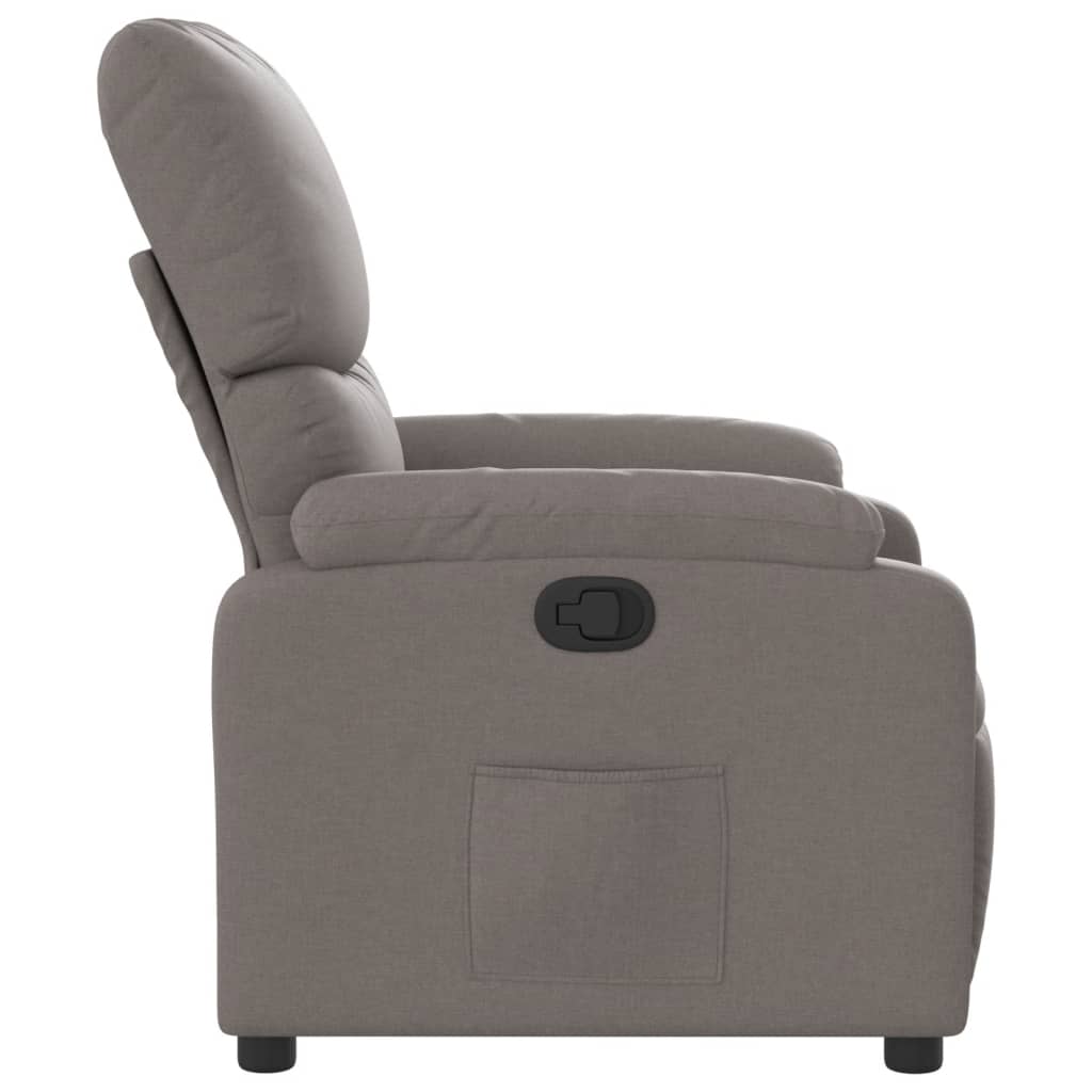 Fauteuil verstelbaar stof taupe is nu te koop bij PeponiXL, paradijselijk wonen!