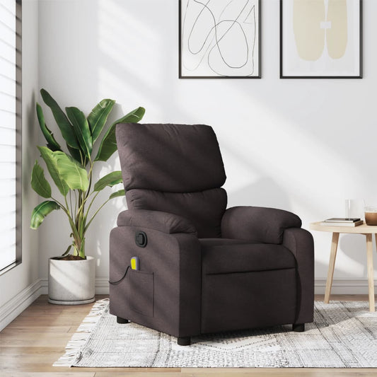 Massagestoel verstelbaar stof donkerbruin is nu te koop bij PeponiXL, paradijselijk wonen!
