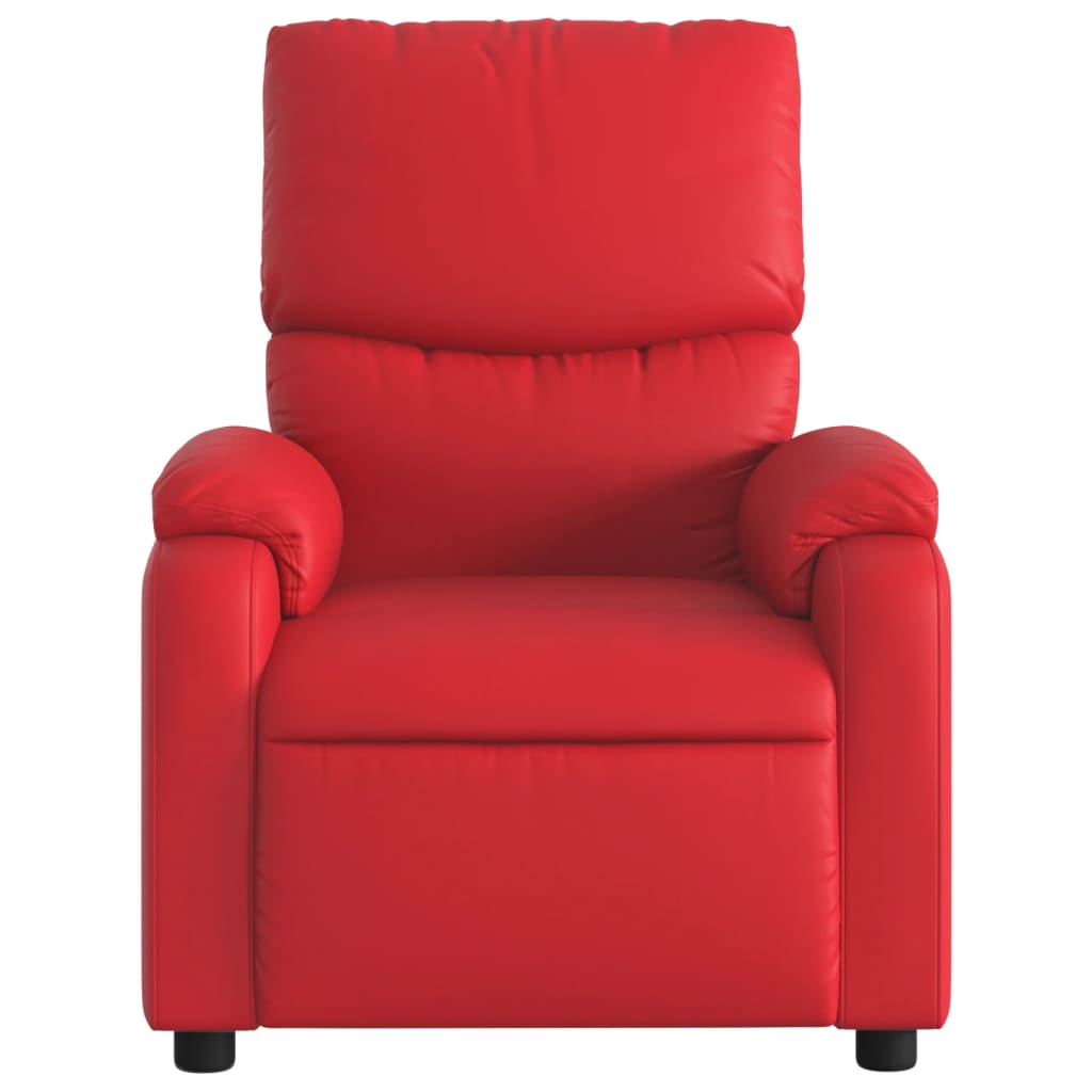 Fauteuil verstelbaar kunstleer rood is nu te koop bij PeponiXL, paradijselijk wonen!