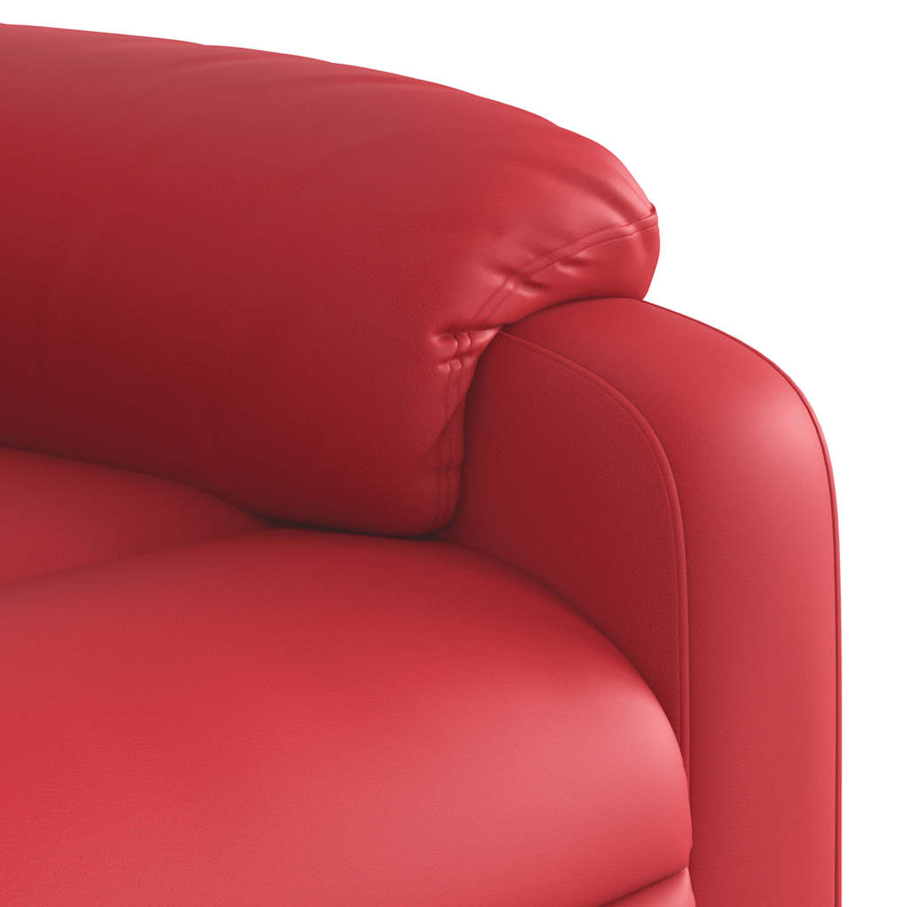 Massagestoel verstelbaar kunstleer rood is nu te koop bij PeponiXL, paradijselijk wonen!