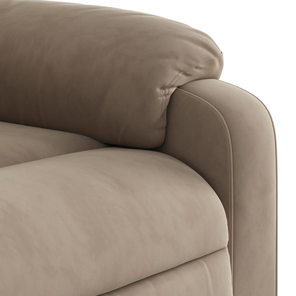 Fauteuil verstelbaar microvezelstof taupe is nu te koop bij PeponiXL, paradijselijk wonen!