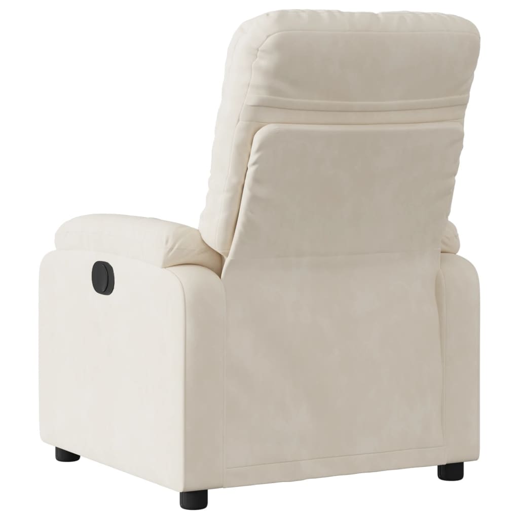 Fauteuil verstelbaar microvezelstof beige is nu te koop bij PeponiXL, paradijselijk wonen!