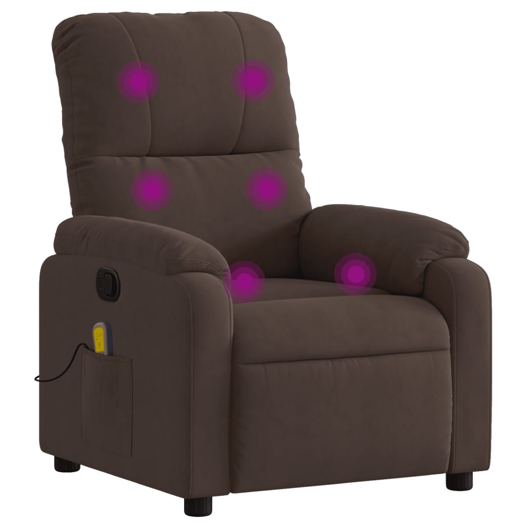 Massagestoel microvezelstof bruin is nu te koop bij PeponiXL, paradijselijk wonen!