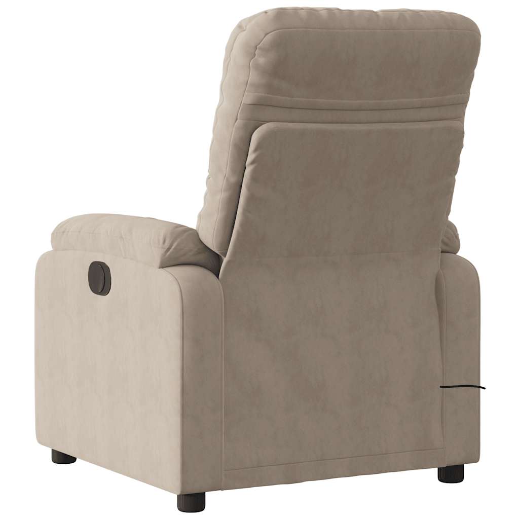Massagestoel microvezelstof taupe is nu te koop bij PeponiXL, paradijselijk wonen!
