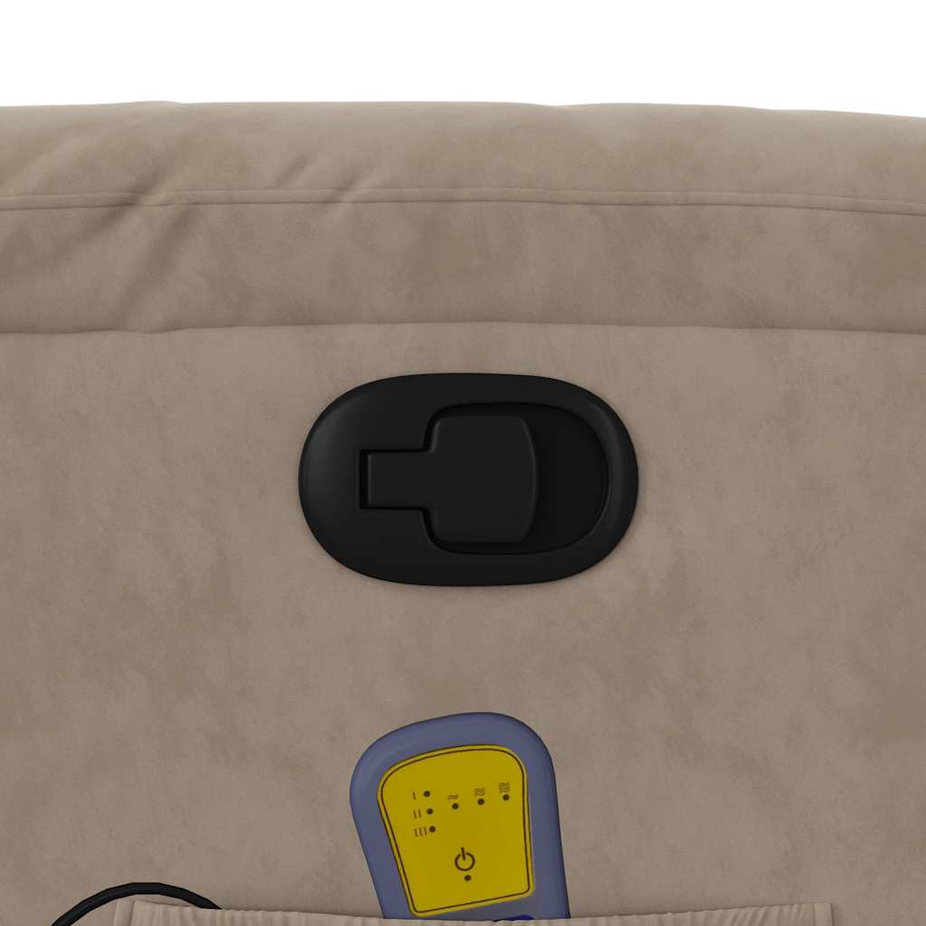 Massagestoel microvezelstof taupe is nu te koop bij PeponiXL, paradijselijk wonen!