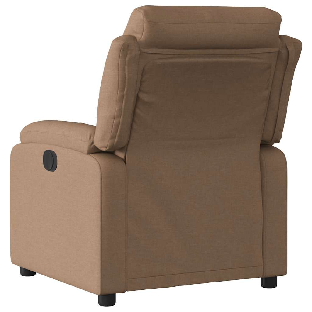 Fauteuil verstelbaar stof bruin is nu te koop bij PeponiXL, paradijselijk wonen!