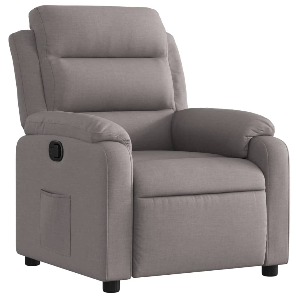 Fauteuil verstelbaar stof taupe is nu te koop bij PeponiXL, paradijselijk wonen!