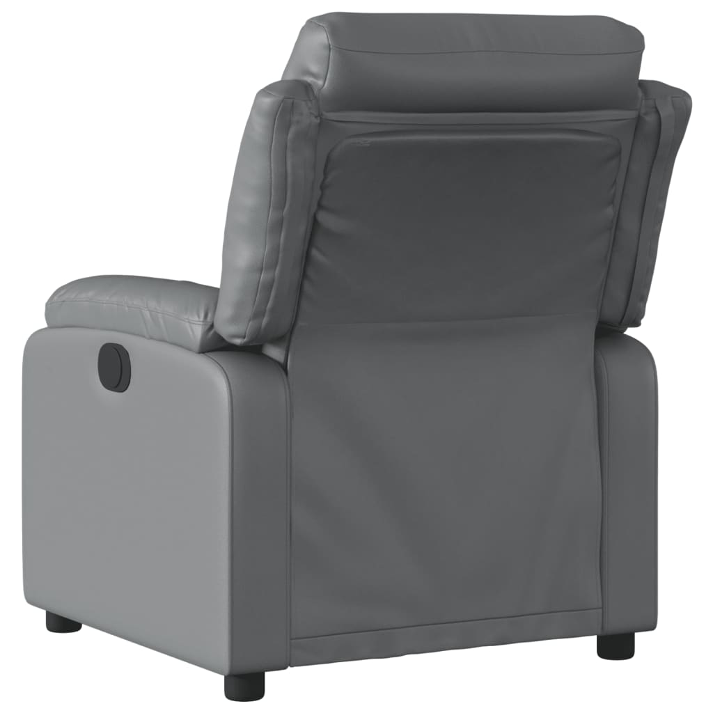 Massagestoel verstelbaar kunstleer grijs is nu te koop bij PeponiXL, paradijselijk wonen!