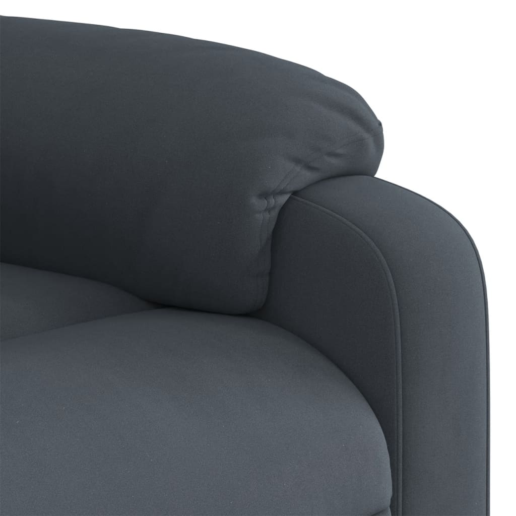 Fauteuil verstelbaar fluweel donkergrijs is nu te koop bij PeponiXL, paradijselijk wonen!