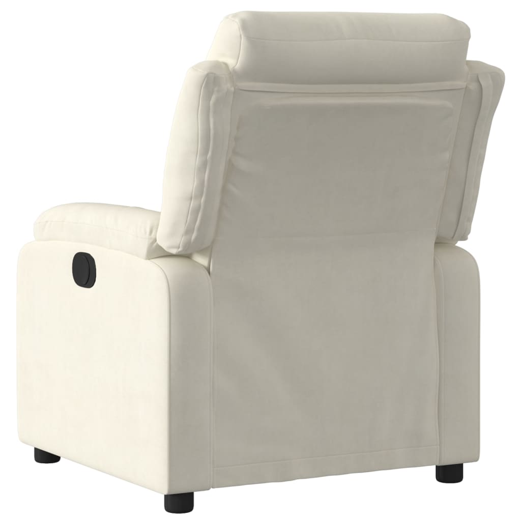 Fauteuil verstelbaar fluweel crèmekleurig is nu te koop bij PeponiXL, paradijselijk wonen!