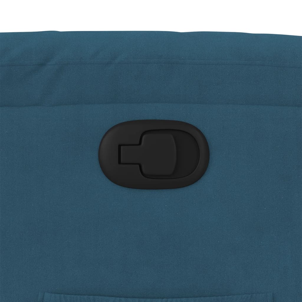 Fauteuil verstelbaar fluweel blauw is nu te koop bij PeponiXL, paradijselijk wonen!