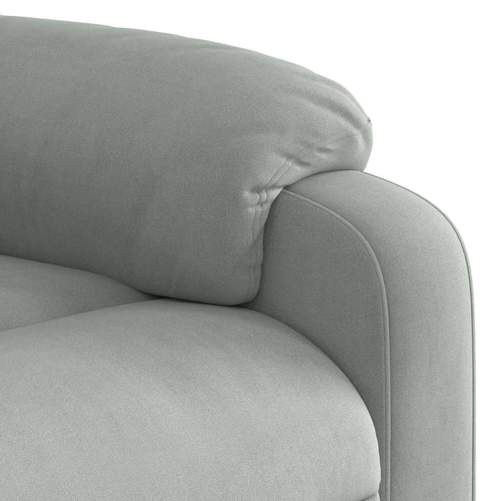 Massagestoel verstelbaar fluweel lichtgrijs is nu te koop bij PeponiXL, paradijselijk wonen!