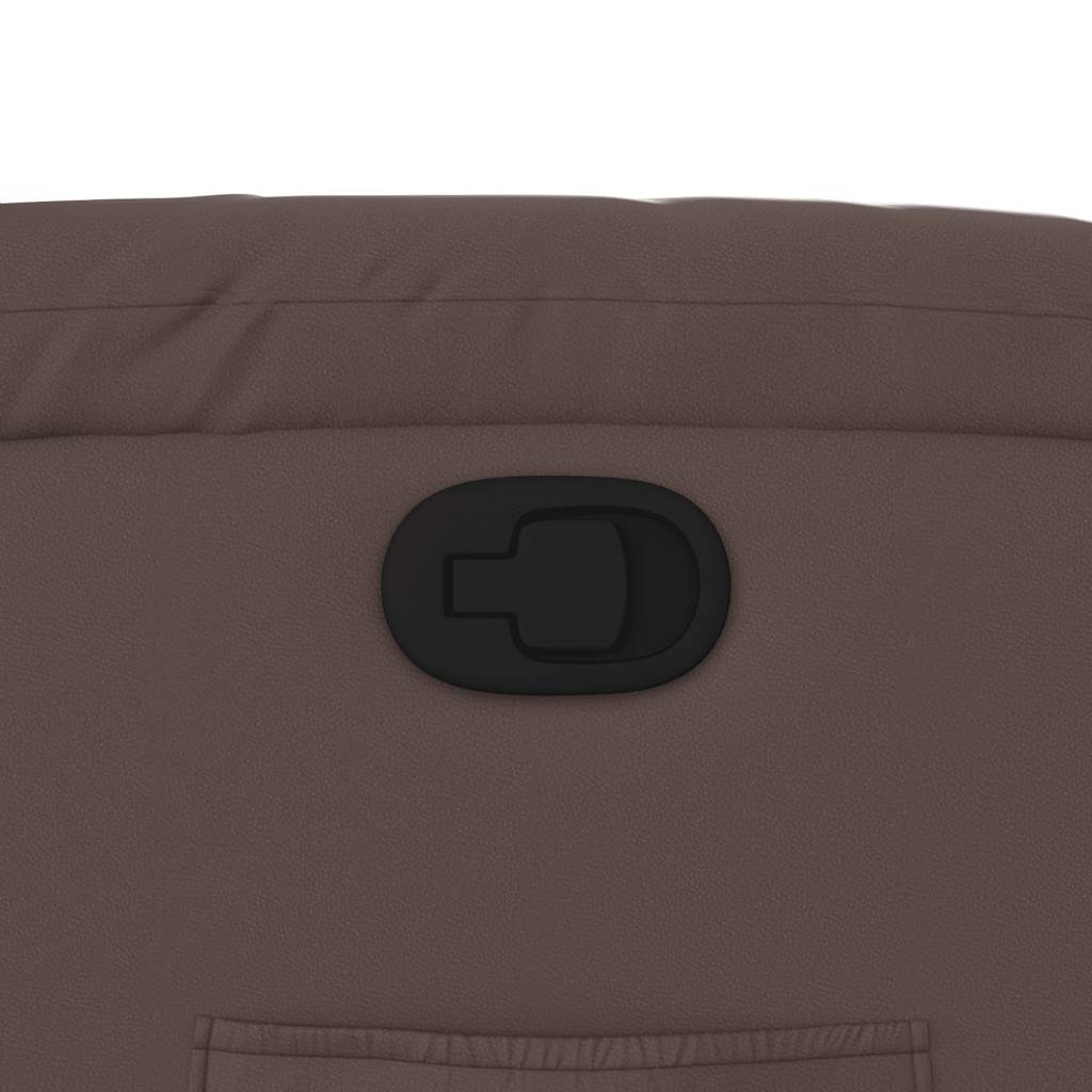 Fauteuil verstelbaar kunstleer bruin is nu te koop bij PeponiXL, paradijselijk wonen!