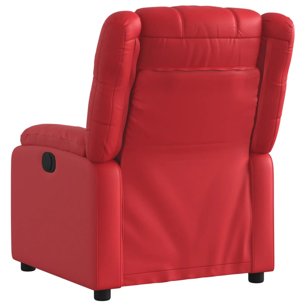 Fauteuil verstelbaar kunstleer rood is nu te koop bij PeponiXL, paradijselijk wonen!