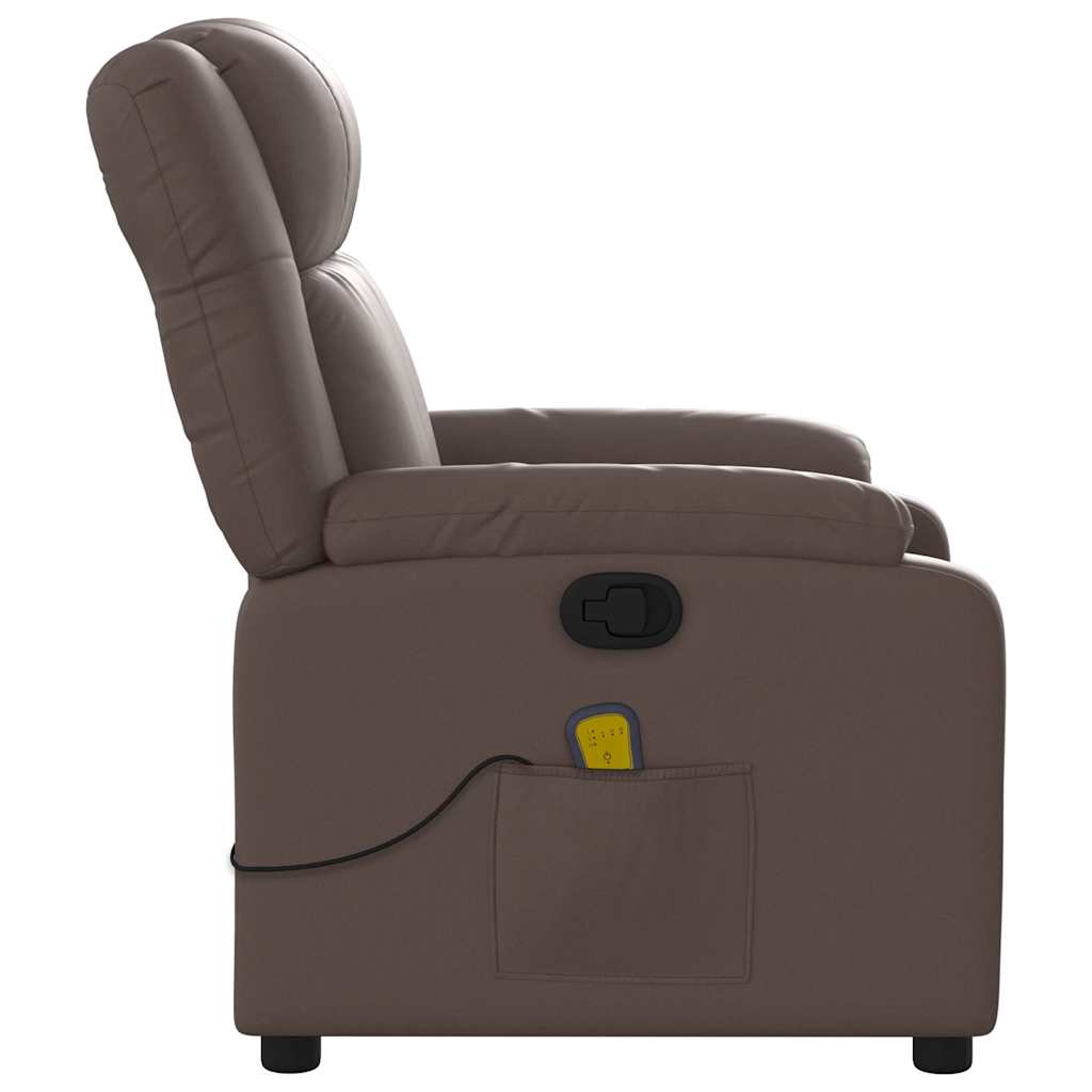 Massagestoel verstelbaar kunstleer bruin is nu te koop bij PeponiXL, paradijselijk wonen!