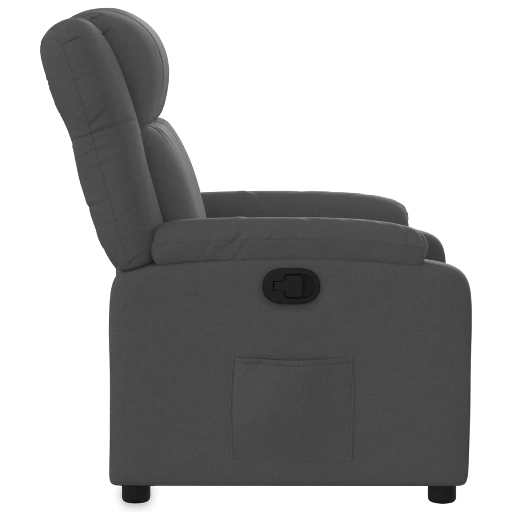 Fauteuil verstelbaar stof donkergrijs is nu te koop bij PeponiXL, paradijselijk wonen!