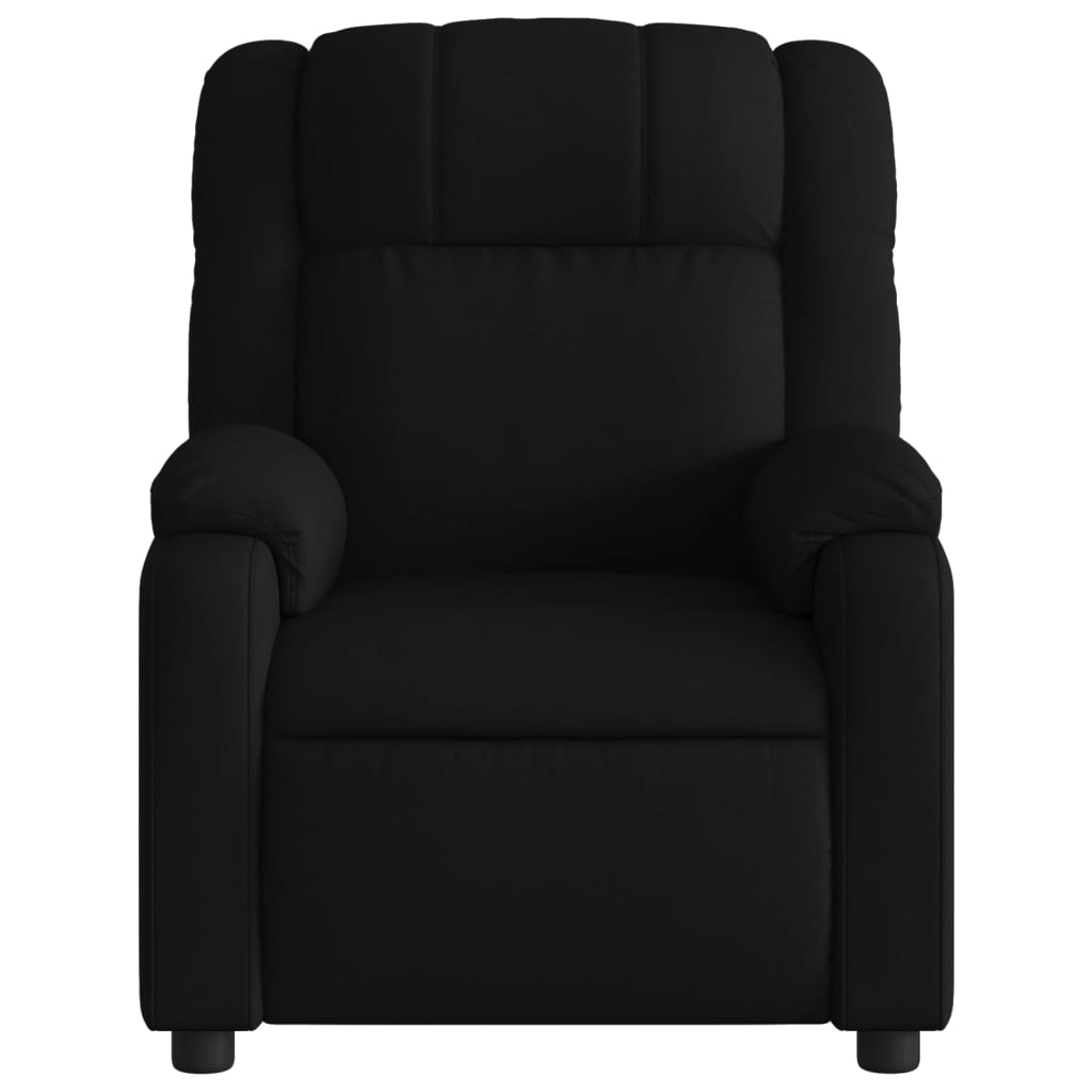 Fauteuil verstelbaar stof zwart is nu te koop bij PeponiXL, paradijselijk wonen!