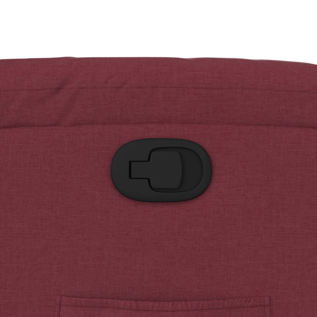 Fauteuil verstelbaar stof wijnrood is nu te koop bij PeponiXL, paradijselijk wonen!