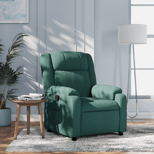 Fauteuil verstelbaar stof donkergroen is nu te koop bij PeponiXL, paradijselijk wonen!