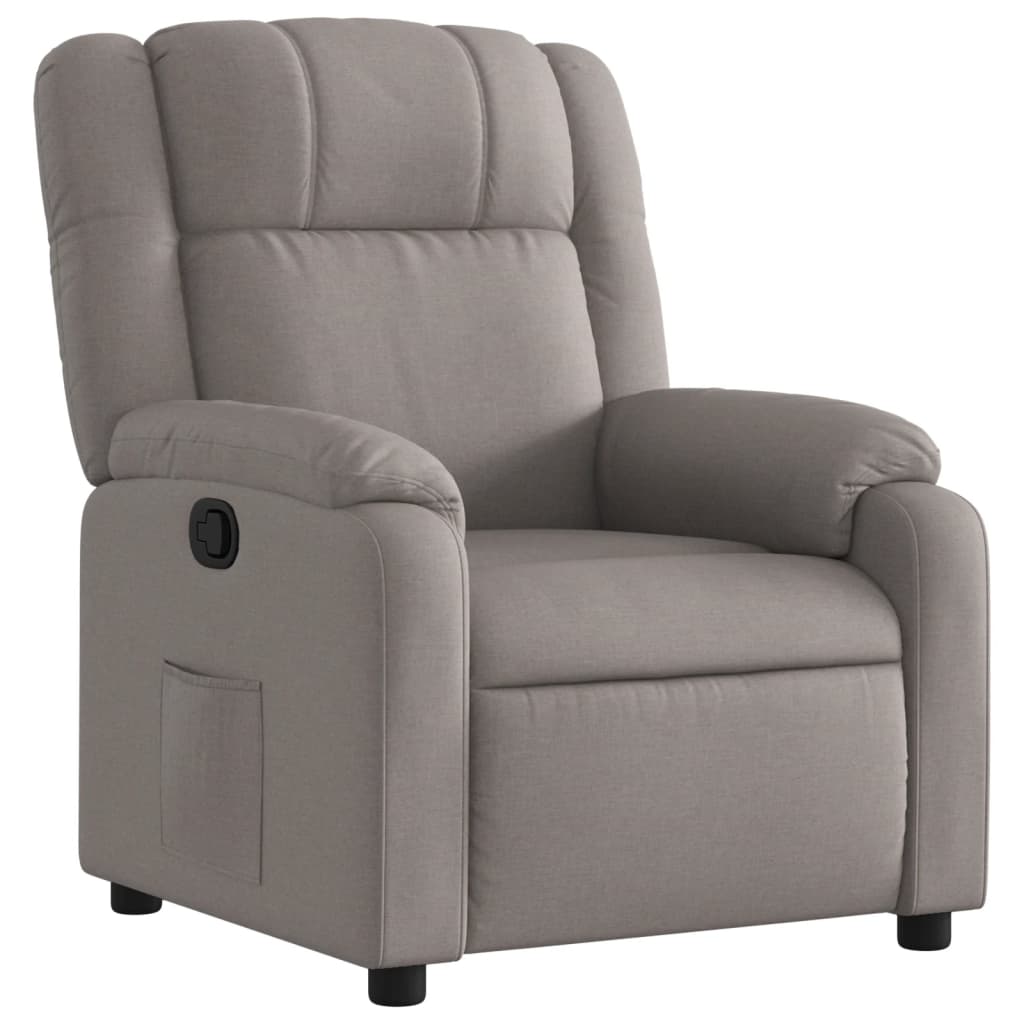Fauteuil verstelbaar stof taupe is nu te koop bij PeponiXL, paradijselijk wonen!
