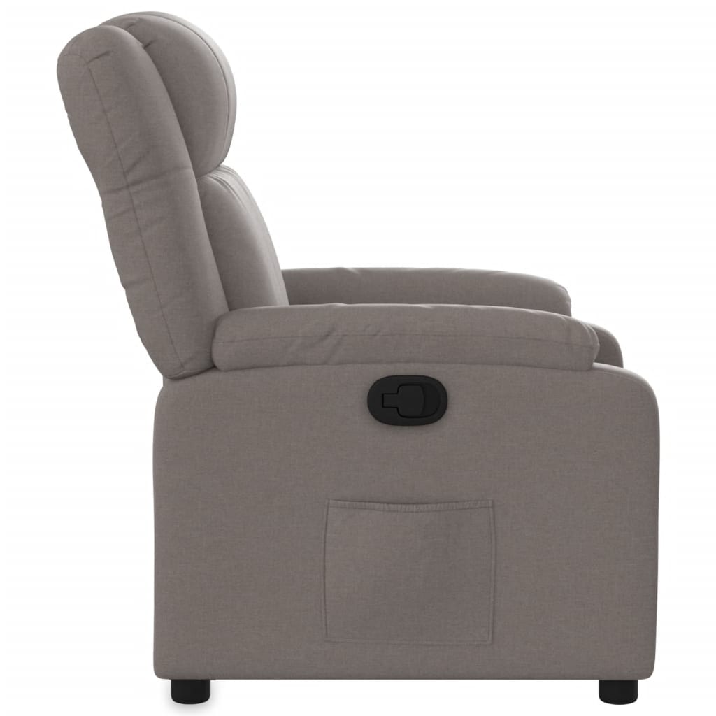 Fauteuil verstelbaar stof taupe is nu te koop bij PeponiXL, paradijselijk wonen!