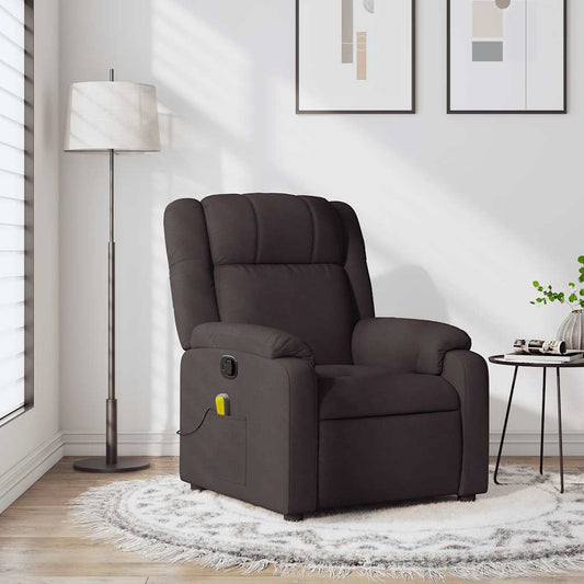 Massagestoel verstelbaar stof donkerbruin is nu te koop bij PeponiXL, paradijselijk wonen!