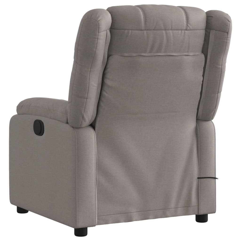 Massagestoel verstelbaar stof taupe is nu te koop bij PeponiXL, paradijselijk wonen!