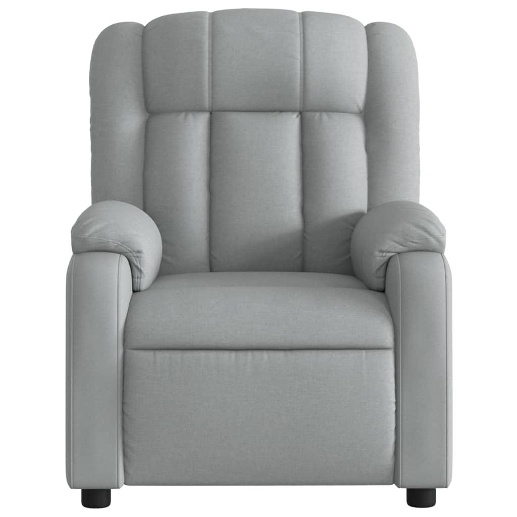 Fauteuil verstelbaar stof lichtgrijs is nu te koop bij PeponiXL, paradijselijk wonen!