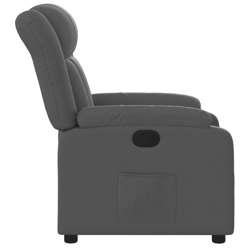 Fauteuil verstelbaar stof donkergrijs is nu te koop bij PeponiXL, paradijselijk wonen!