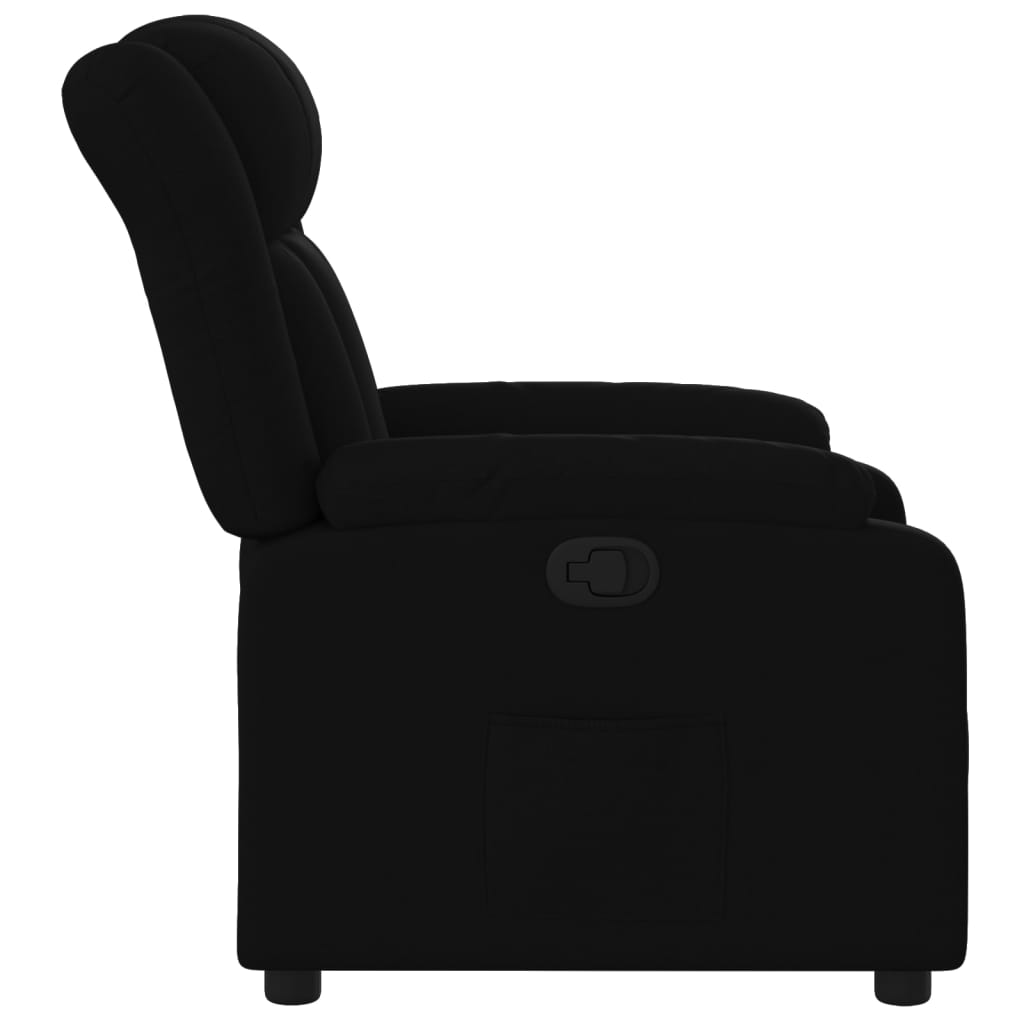 Fauteuil verstelbaar stof zwart is nu te koop bij PeponiXL, paradijselijk wonen!