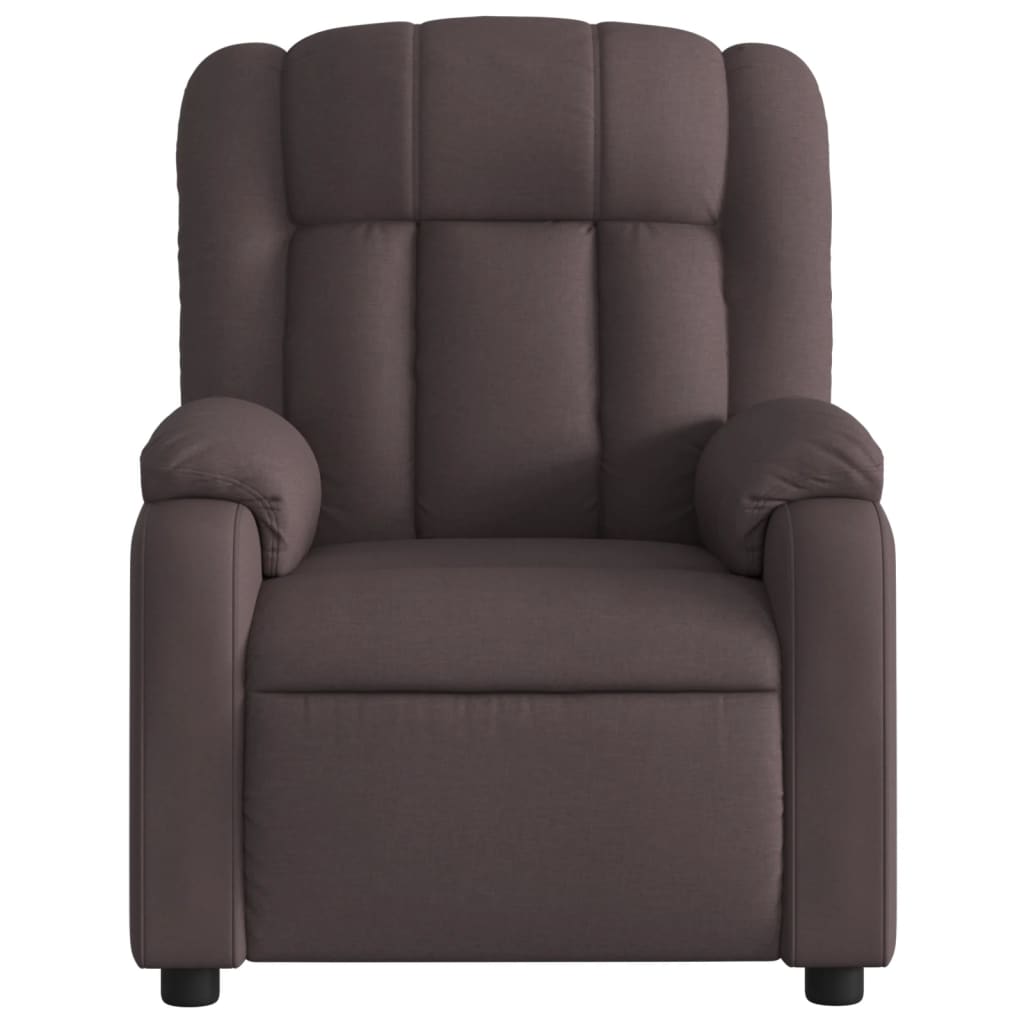 Fauteuil verstelbaar stof donkerbruin is nu te koop bij PeponiXL, paradijselijk wonen!