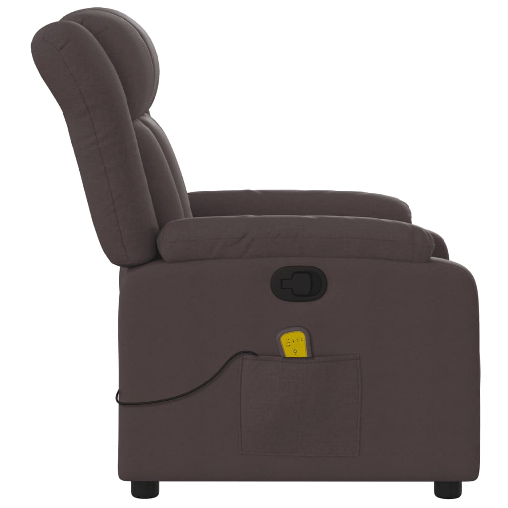 Massagestoel verstelbaar stof donkerbruin is nu te koop bij PeponiXL, paradijselijk wonen!