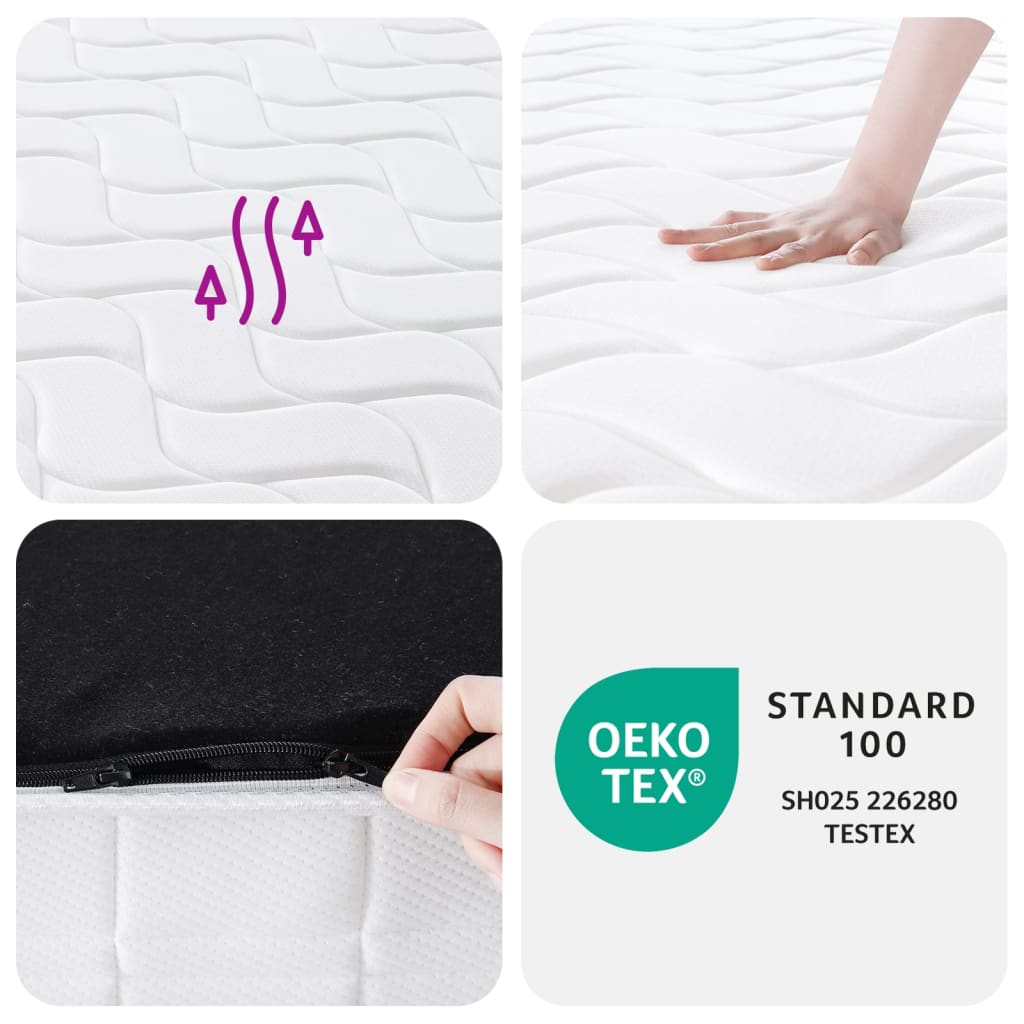 Pocketveringmatras middelhard-hard 120x200 cm is nu te koop bij PeponiXL, paradijselijk wonen!