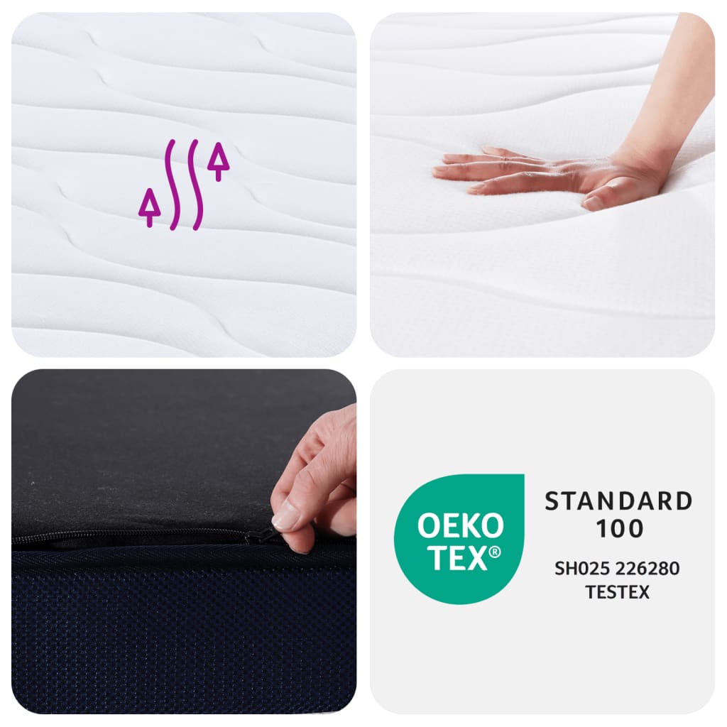 Pocketveringmatras middelhard-hard 90x190 cm Single Size is nu te koop bij PeponiXL, paradijselijk wonen!