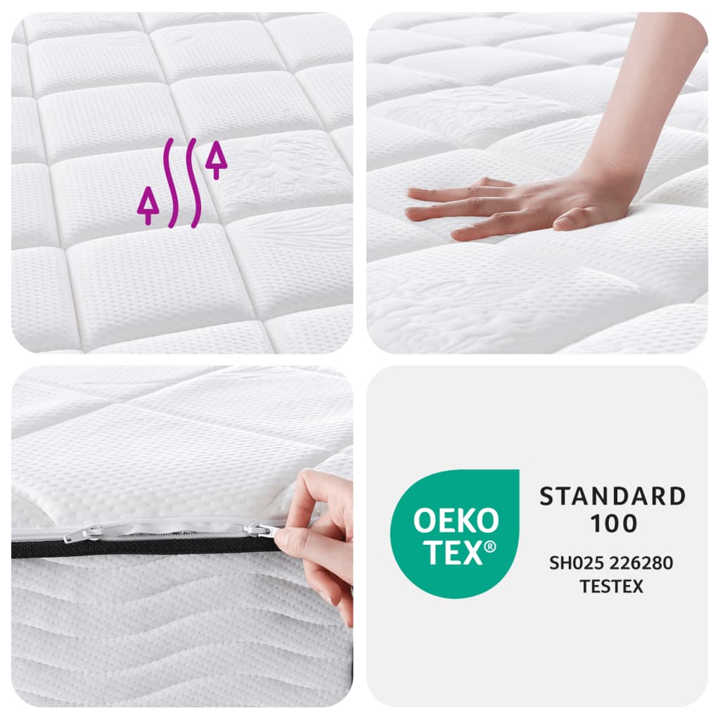 Pocketveringmatras middelhard-plus 90x200 cm is nu te koop bij PeponiXL, paradijselijk wonen!