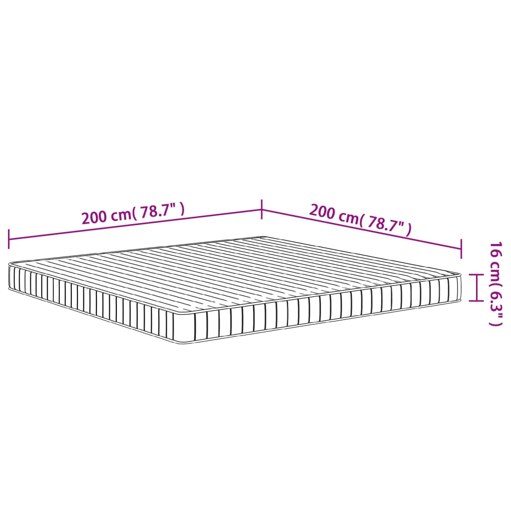 Schuimmatras middelzacht 200x200 cm is nu te koop bij PeponiXL, paradijselijk wonen!