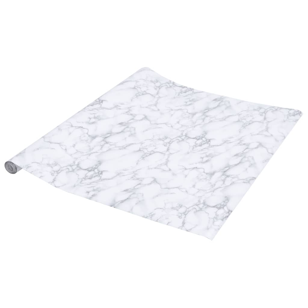 Meubelfolies zelfklevend 90x500 cm PVC marmerwit is nu te koop bij PeponiXL, paradijselijk wonen!