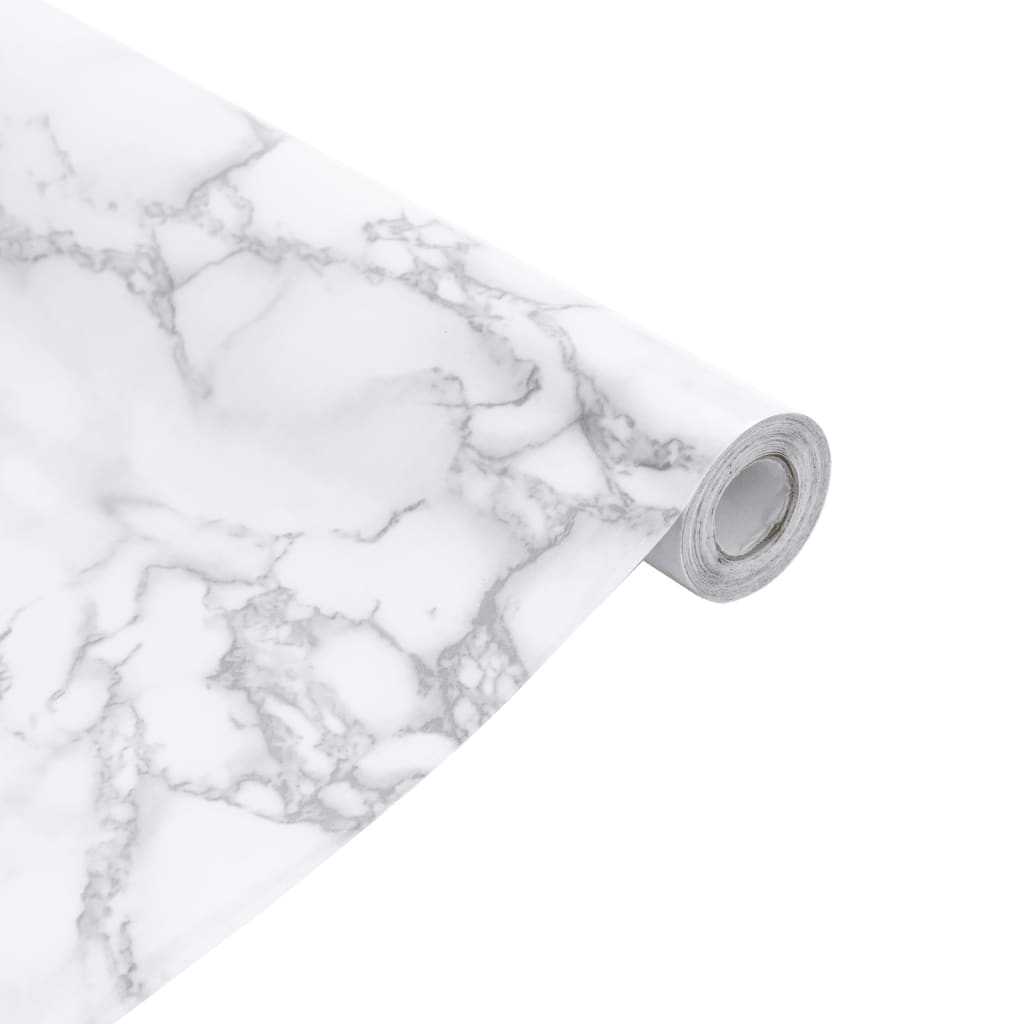 Meubelfolies zelfklevend 90x500 cm PVC marmerwit is nu te koop bij PeponiXL, paradijselijk wonen!