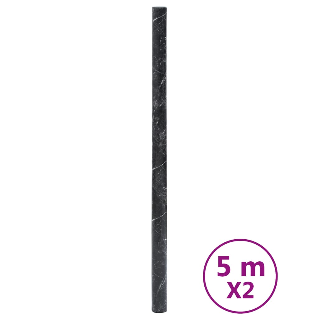Meubelfolies zelfklevend 90x500 cm PVC marmerzwart is nu te koop bij PeponiXL, paradijselijk wonen!