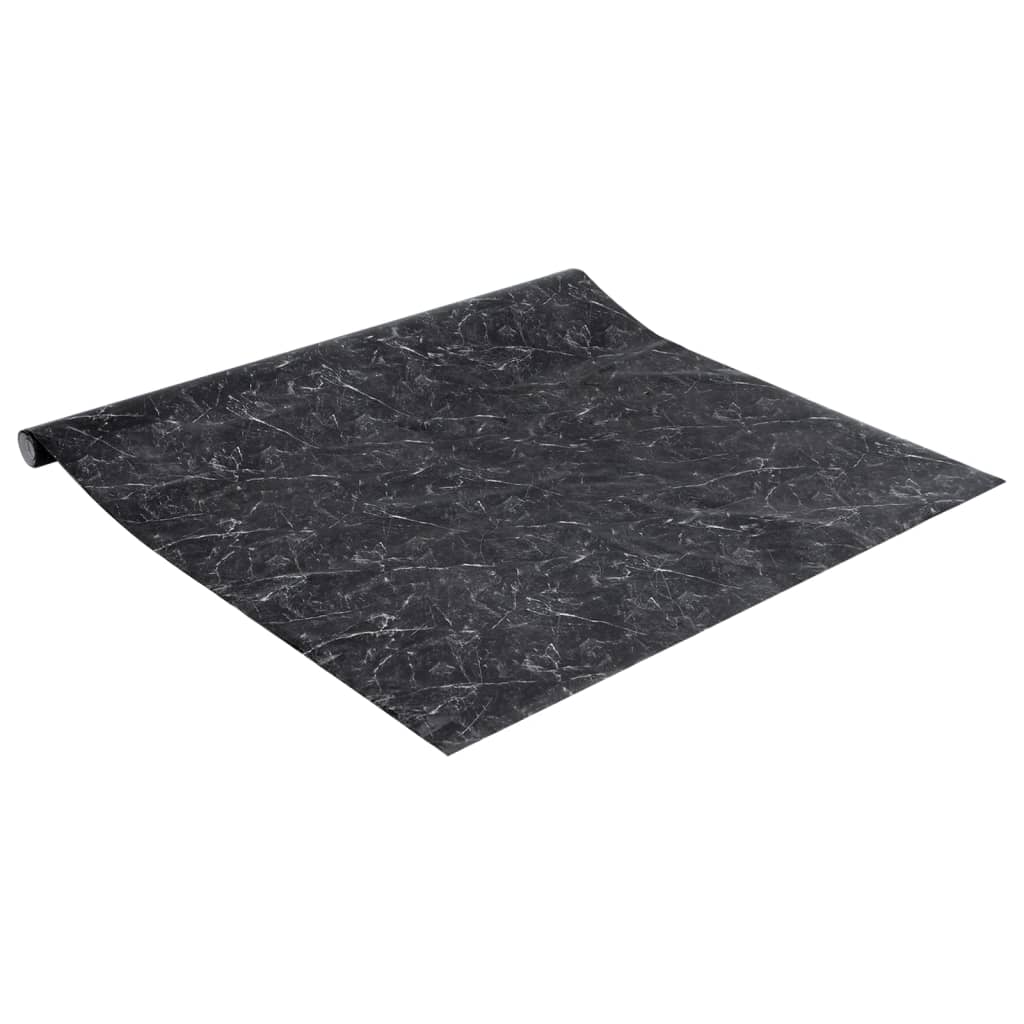 Meubelfolies zelfklevend 90x500 cm PVC marmerzwart is nu te koop bij PeponiXL, paradijselijk wonen!