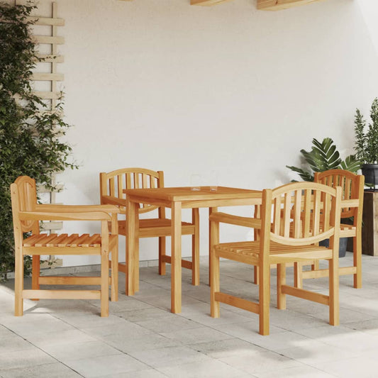 Tuinstoelen 4 st 58x59x88 cm massief teakhout is nu te koop bij PeponiXL, paradijselijk wonen!